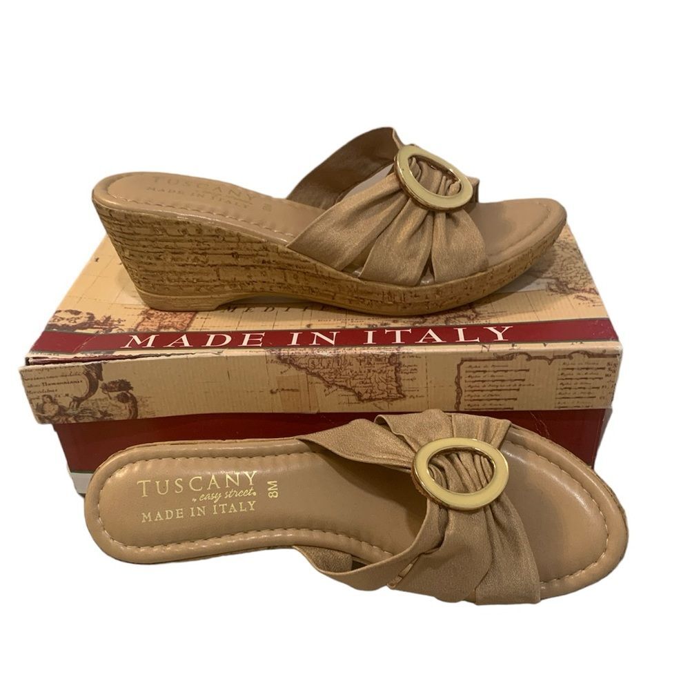 Tuscany by Easy Street | wedge sandals Conca style size 8
